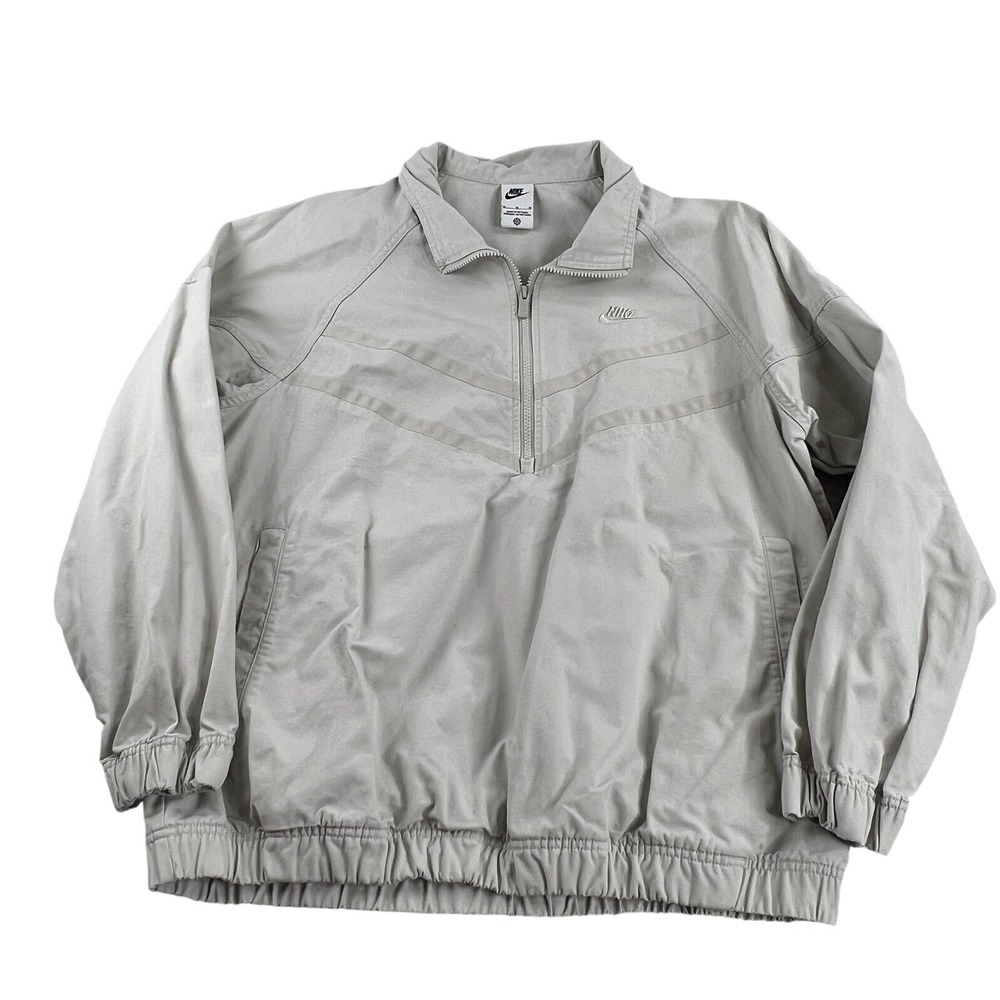 Nike Windrunner Canvas Jacket Mens Medium Smoke Grey DX0697-084 Pinwheel Thick